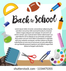 back to school vector design