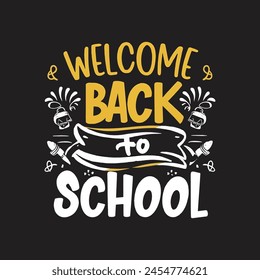 Back to school vector design