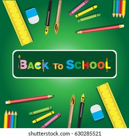 Back to School vector design