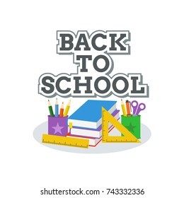 Back To School Vector Design and School Element Icon Vector