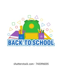 Back To School Vector Design and School Element Icon Vector
