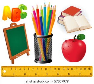 Back to school. Vector design elements set.