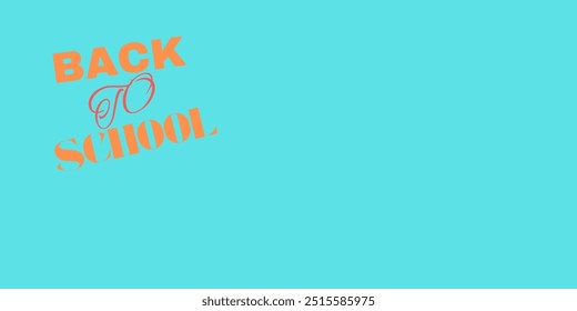 Back to school vector design. Back to school greeting text with backpack schoolbag, alarm clock, pencil and chalkboard educational elements. Vector illustration