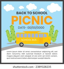 Back to school vector design. Back to school text in chalkboard element with light bulb and pen educational elements. Vector illustration back to school concept.