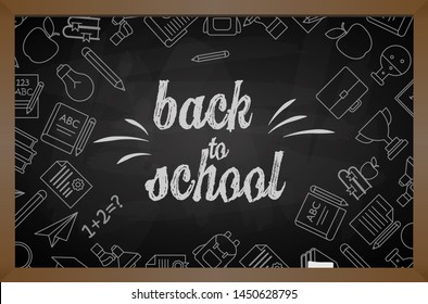 Back to school, vector Eps10 image.