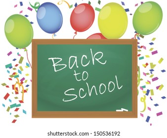Back to school, vector Eps10 image