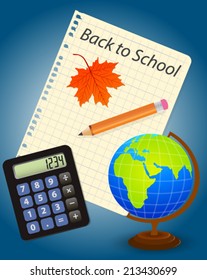 Back to school, vector Eps10 image