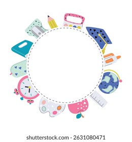 back to school vector frame.
