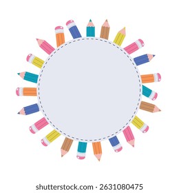 back to school vector frame.
