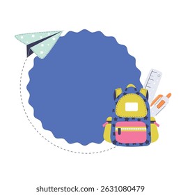back to school vector frame.