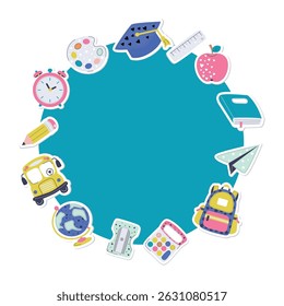back to school vector frame.