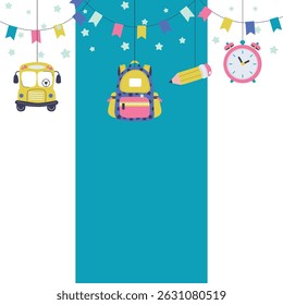 back to school vector frame.