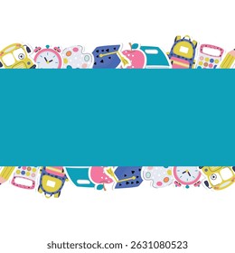 back to school vector frame.