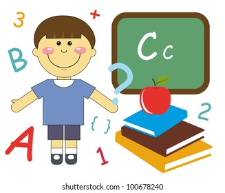 back to school. vector illustration