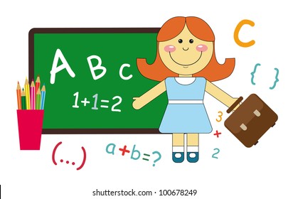 back to school. vector illustration