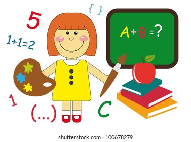back to school. vector illustration