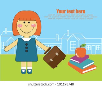 back to school. vector illustration