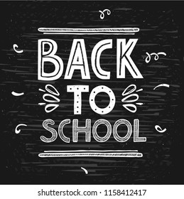 Back to school. Vector illustration.
