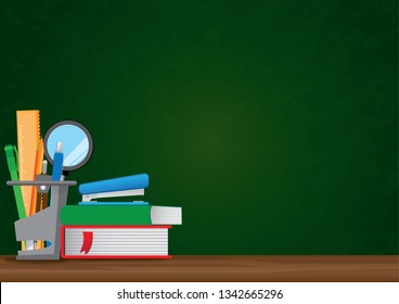 Back to school vector illustration.