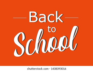 "Back to School" Vector Illustration.