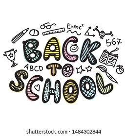 Back to school. Vector illustration