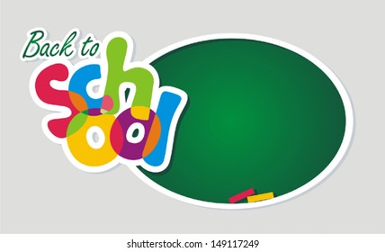 Back to school. Vector illustration. 