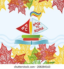 Back to school vector illustration