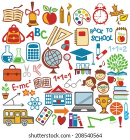 Back to school vector illustration