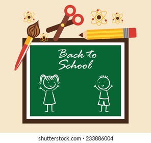 back to school , vector illustration