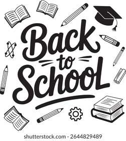 back to school vector illustration