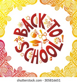 Back to school vector illustration