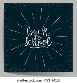 Back To School. Vector illustration