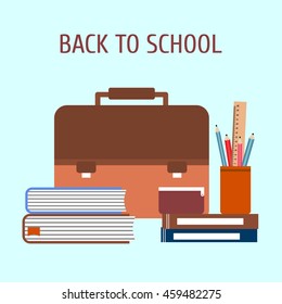 Back to school, vector illustration