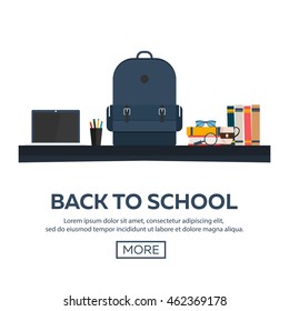 Back to School, vector illustration.