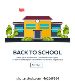 Back to School. Vector illustration.