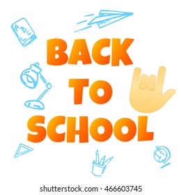 Back to school  vector illustration