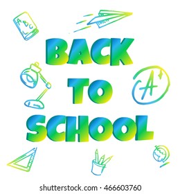 Back to school  vector illustration