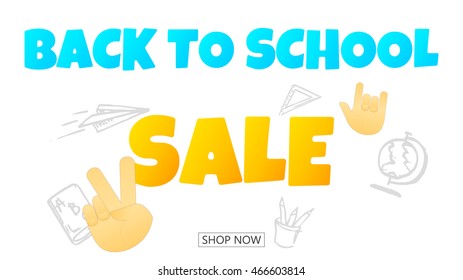 Back to school  vector illustration