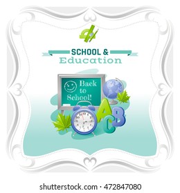 Back to school vector illustration
