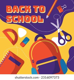 Back to School Vector Illustration Concept