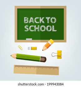 Back to school, vector illustration design.