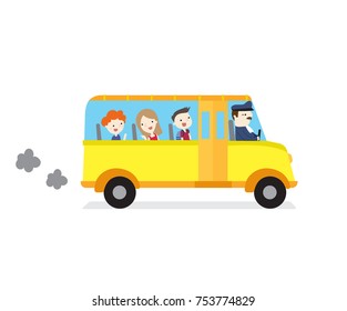 Back to school ,vector illustration education cartoon concept