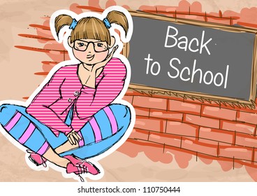 Back to School. Vector illustration. Eps 10.