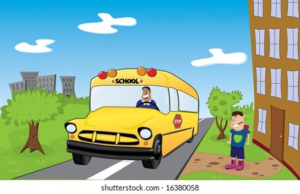 Back To School. Vector Image.