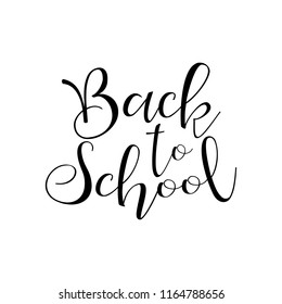 Back to School, Vector lettering illustration