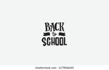 Back to School vector logo design