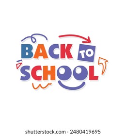 Back to School vector logo design