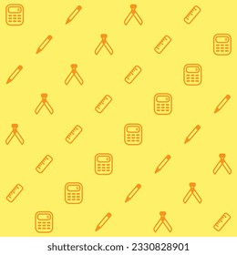 Back To School Vector Seamless Pattern