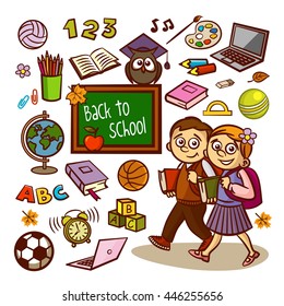 Back to school. Vector set