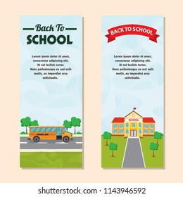Back To School Vertical Banner